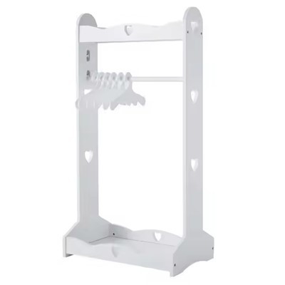 Koka bērnu mēteļu plaukts